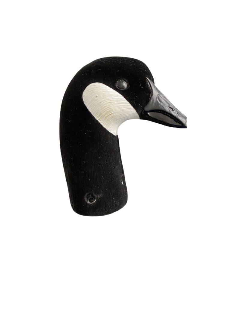 3D Flocked Canada Goose Sentry Head