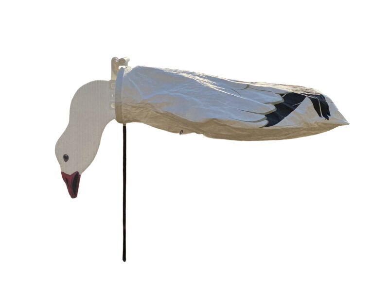 Snow Goose Windsock Decoys with Detachable 2D Feeder Head